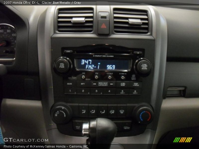 Glacier Blue Metallic / Gray 2007 Honda CR-V EX-L