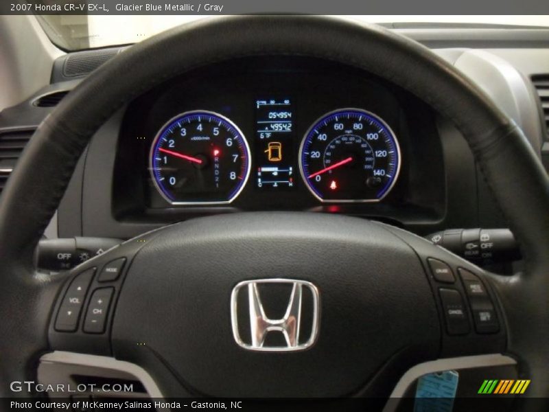 Glacier Blue Metallic / Gray 2007 Honda CR-V EX-L