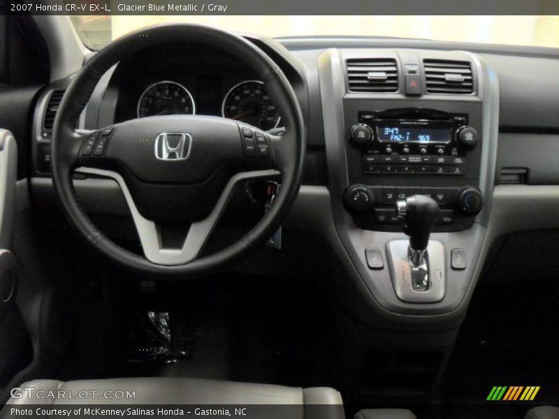 Glacier Blue Metallic / Gray 2007 Honda CR-V EX-L