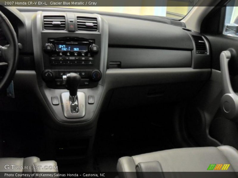 Glacier Blue Metallic / Gray 2007 Honda CR-V EX-L