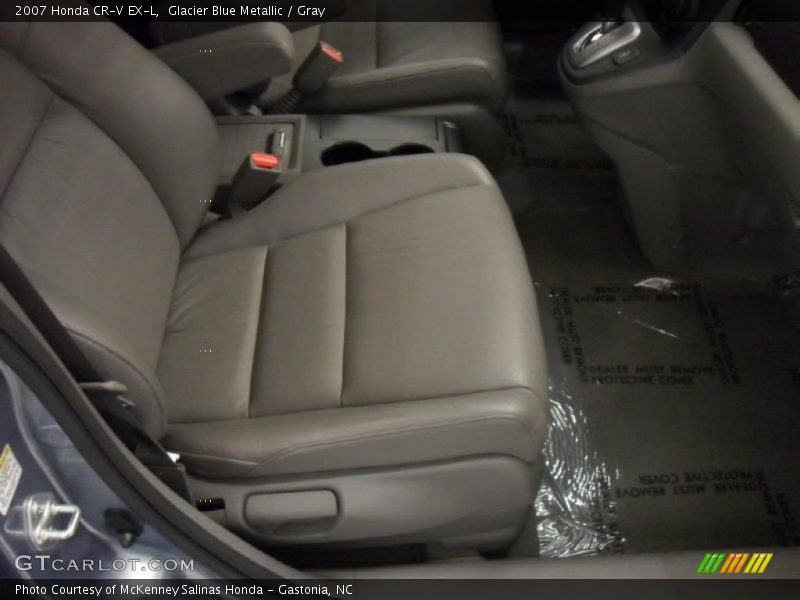 Glacier Blue Metallic / Gray 2007 Honda CR-V EX-L