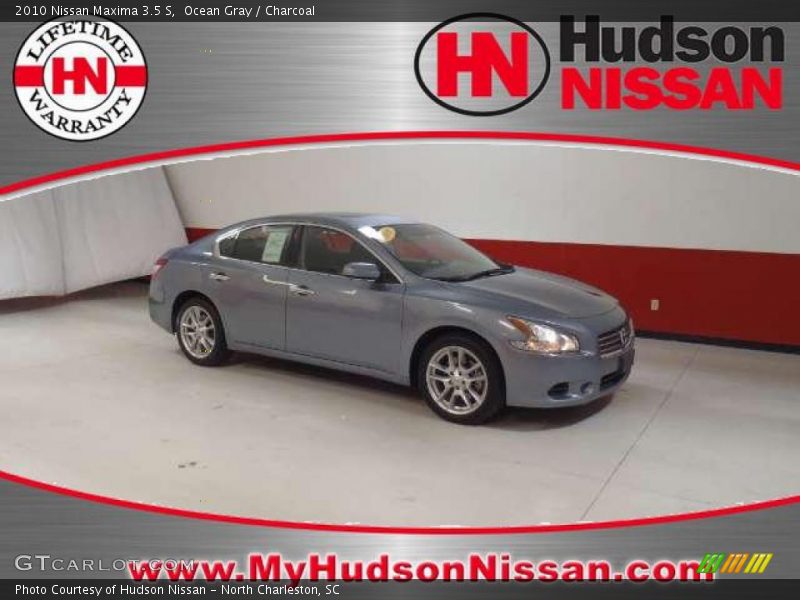 Ocean Gray / Charcoal 2010 Nissan Maxima 3.5 S