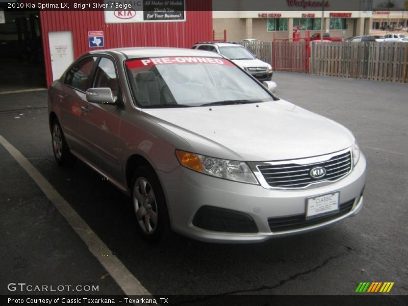 Bright Silver / Beige 2010 Kia Optima LX