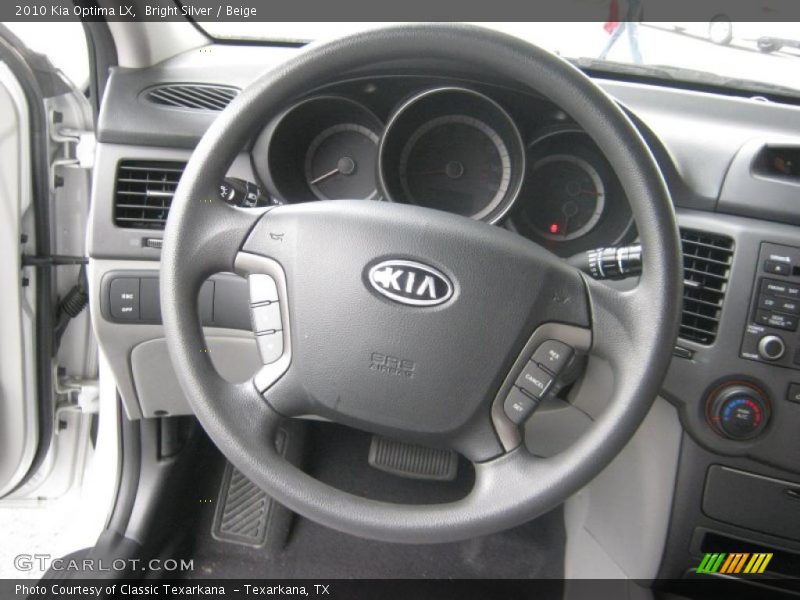 Bright Silver / Beige 2010 Kia Optima LX