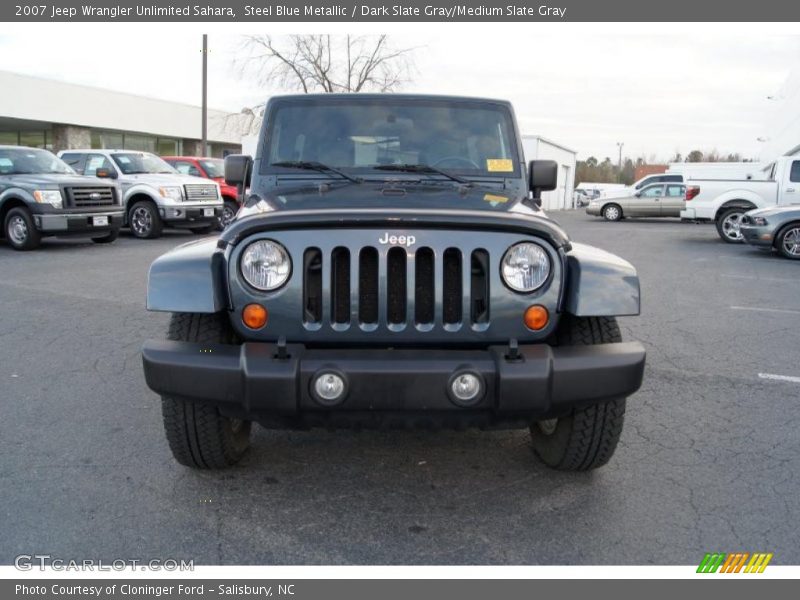 Steel Blue Metallic / Dark Slate Gray/Medium Slate Gray 2007 Jeep Wrangler Unlimited Sahara