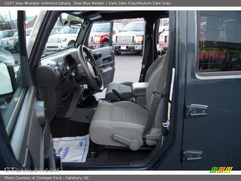 Steel Blue Metallic / Dark Slate Gray/Medium Slate Gray 2007 Jeep Wrangler Unlimited Sahara