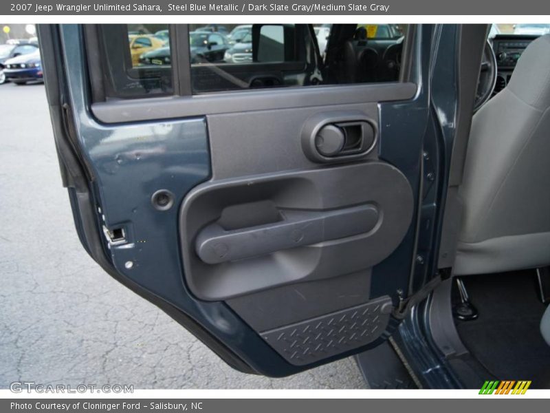 Steel Blue Metallic / Dark Slate Gray/Medium Slate Gray 2007 Jeep Wrangler Unlimited Sahara