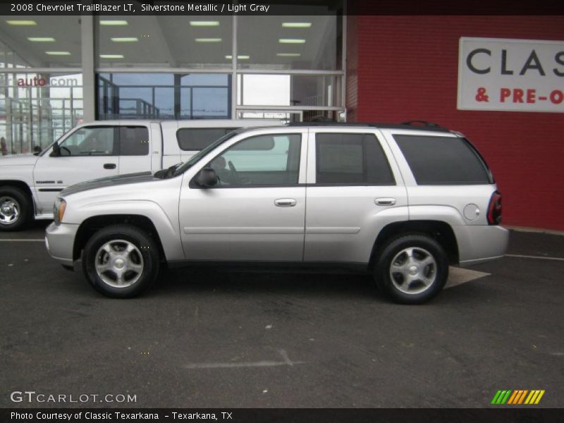 Silverstone Metallic / Light Gray 2008 Chevrolet TrailBlazer LT
