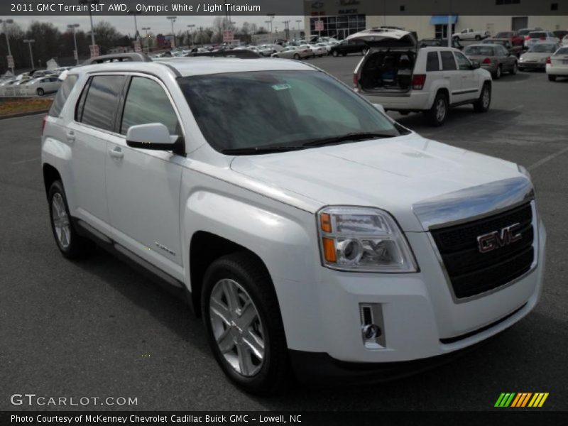 Olympic White / Light Titanium 2011 GMC Terrain SLT AWD