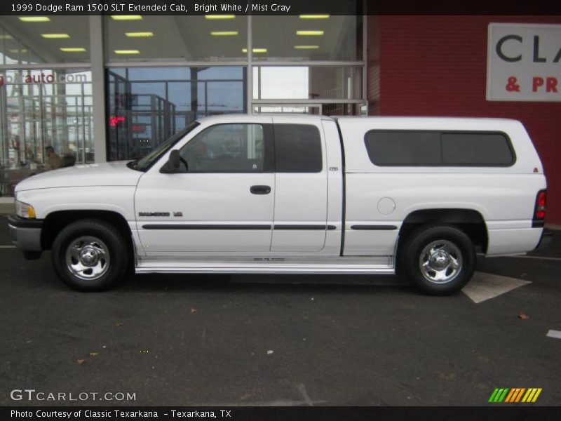 Bright White / Mist Gray 1999 Dodge Ram 1500 SLT Extended Cab
