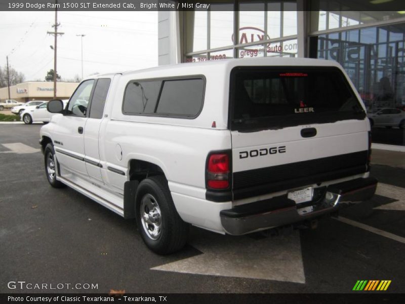 Bright White / Mist Gray 1999 Dodge Ram 1500 SLT Extended Cab