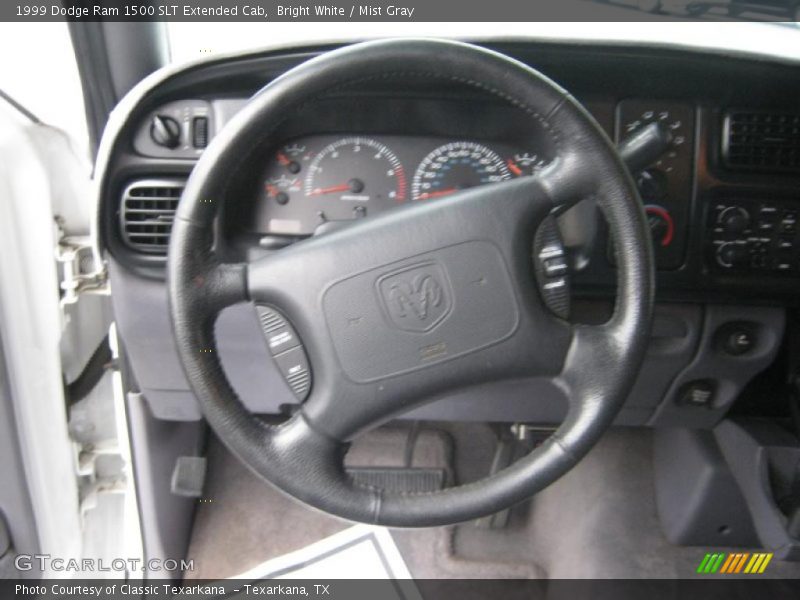 Bright White / Mist Gray 1999 Dodge Ram 1500 SLT Extended Cab