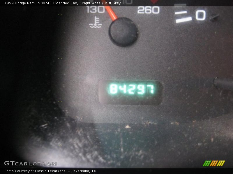 Bright White / Mist Gray 1999 Dodge Ram 1500 SLT Extended Cab