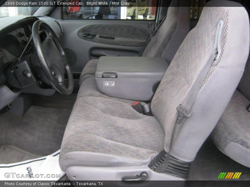 Bright White / Mist Gray 1999 Dodge Ram 1500 SLT Extended Cab