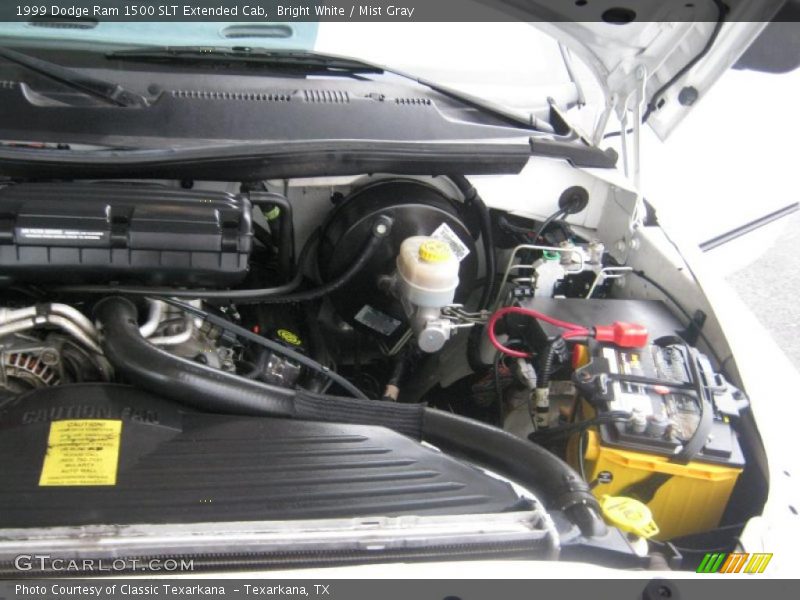 Bright White / Mist Gray 1999 Dodge Ram 1500 SLT Extended Cab