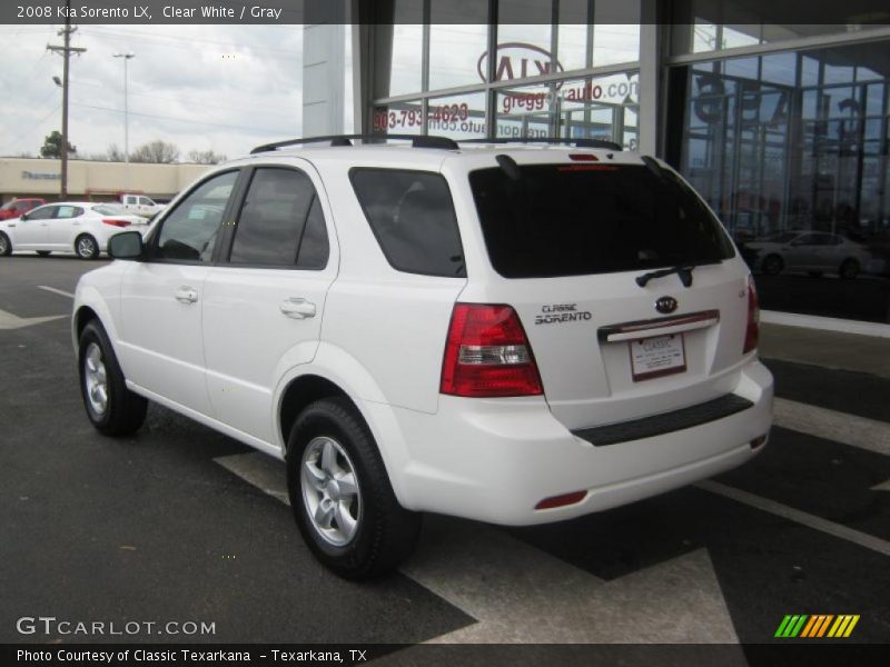 Clear White / Gray 2008 Kia Sorento LX