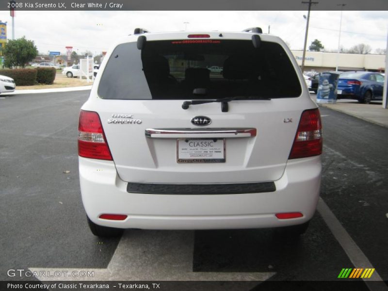 Clear White / Gray 2008 Kia Sorento LX