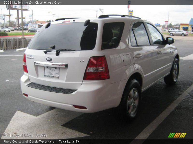 Clear White / Gray 2008 Kia Sorento LX