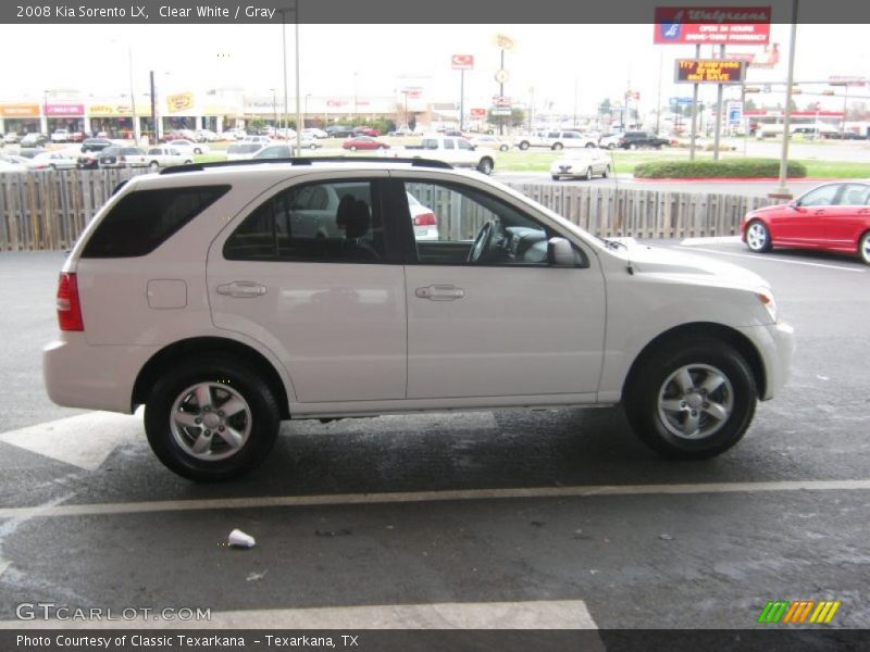 Clear White / Gray 2008 Kia Sorento LX