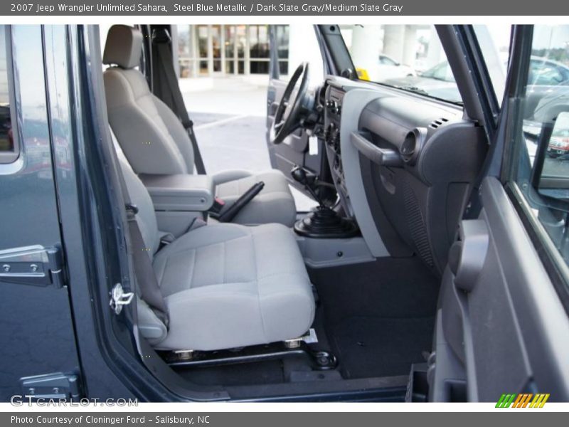 Steel Blue Metallic / Dark Slate Gray/Medium Slate Gray 2007 Jeep Wrangler Unlimited Sahara
