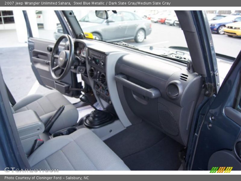Steel Blue Metallic / Dark Slate Gray/Medium Slate Gray 2007 Jeep Wrangler Unlimited Sahara