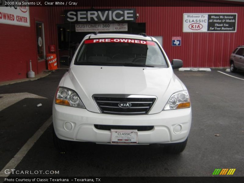 Clear White / Gray 2008 Kia Sorento LX