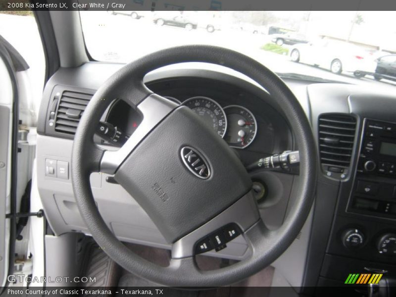 Clear White / Gray 2008 Kia Sorento LX