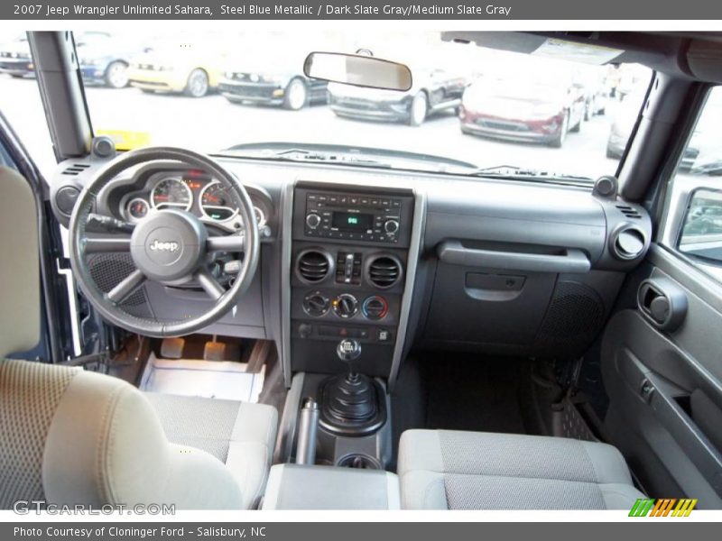 Steel Blue Metallic / Dark Slate Gray/Medium Slate Gray 2007 Jeep Wrangler Unlimited Sahara