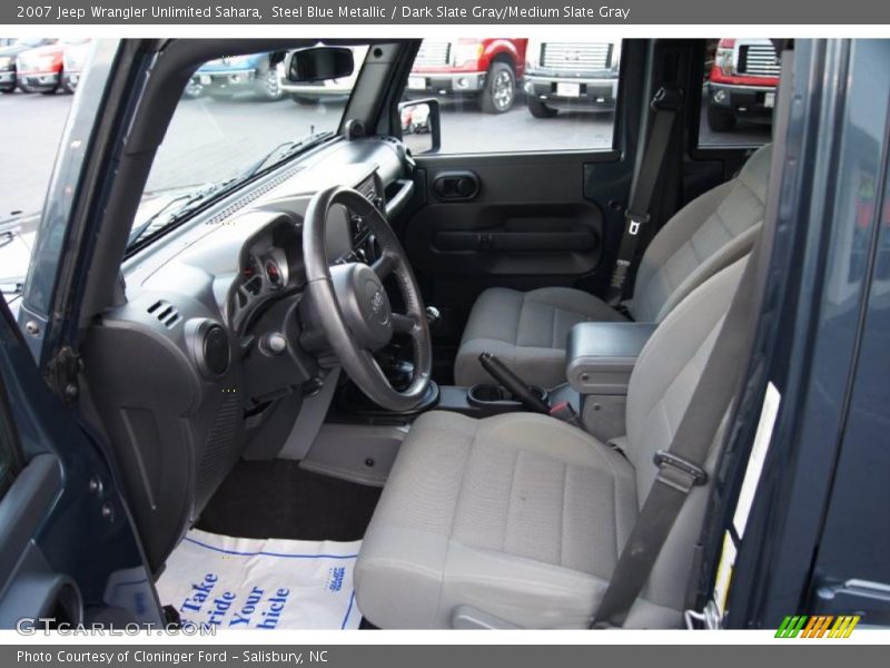 Steel Blue Metallic / Dark Slate Gray/Medium Slate Gray 2007 Jeep Wrangler Unlimited Sahara