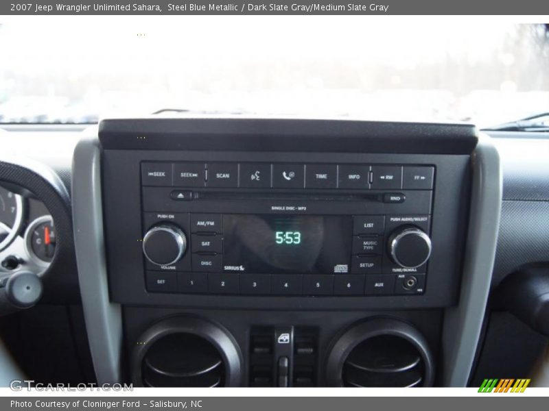Steel Blue Metallic / Dark Slate Gray/Medium Slate Gray 2007 Jeep Wrangler Unlimited Sahara
