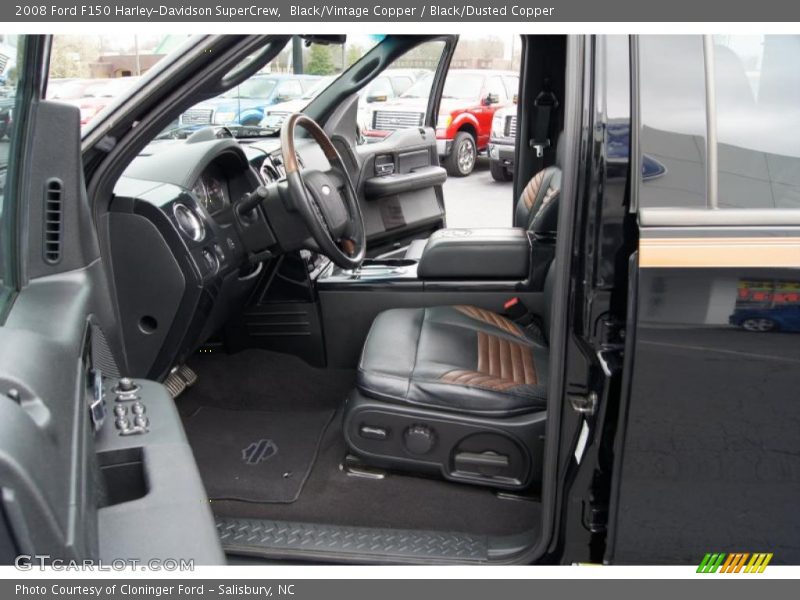 2008 F150 Harley-Davidson SuperCrew Black/Dusted Copper Interior