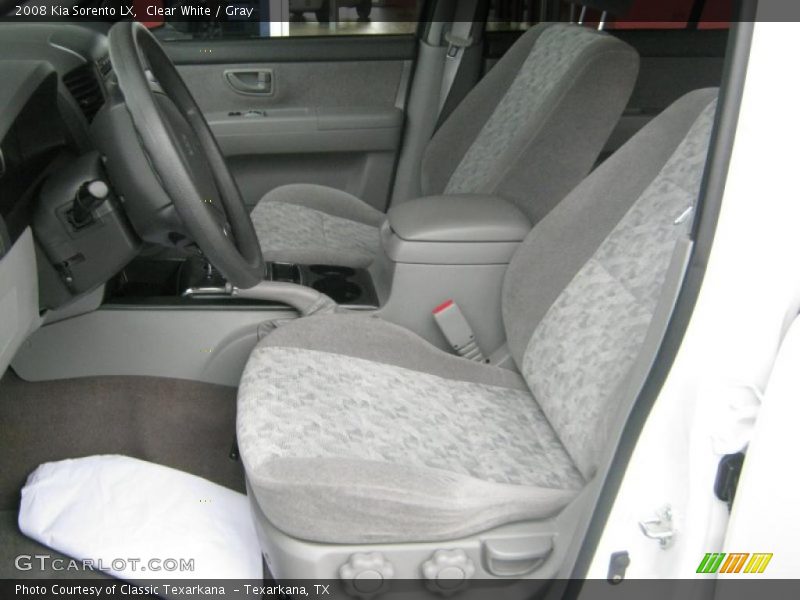 Clear White / Gray 2008 Kia Sorento LX