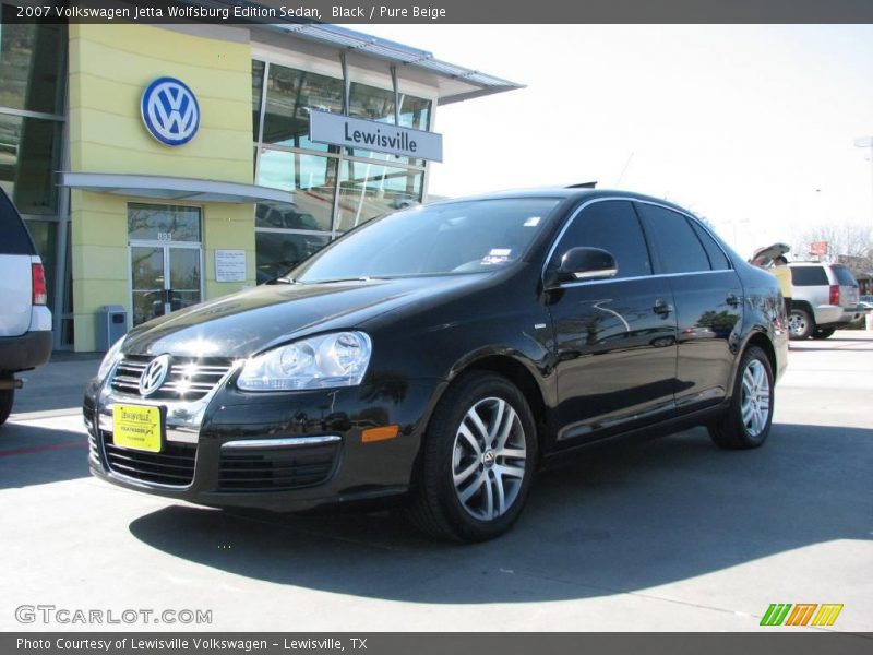 Black / Pure Beige 2007 Volkswagen Jetta Wolfsburg Edition Sedan