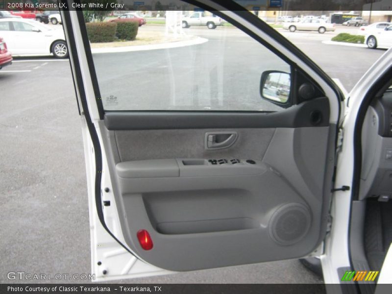 Clear White / Gray 2008 Kia Sorento LX