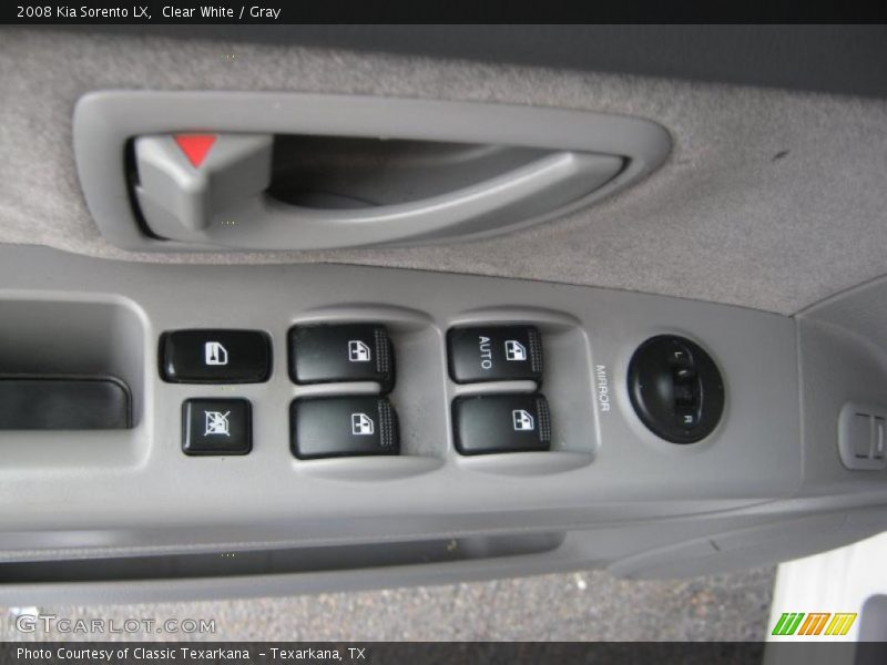 Clear White / Gray 2008 Kia Sorento LX
