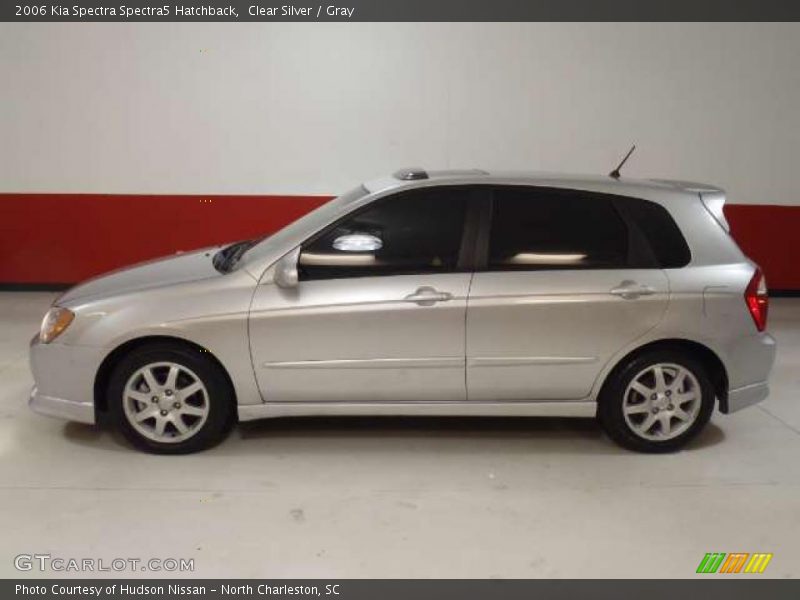 Clear Silver / Gray 2006 Kia Spectra Spectra5 Hatchback