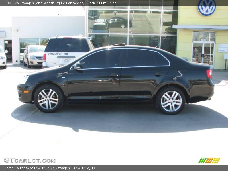 Black / Pure Beige 2007 Volkswagen Jetta Wolfsburg Edition Sedan