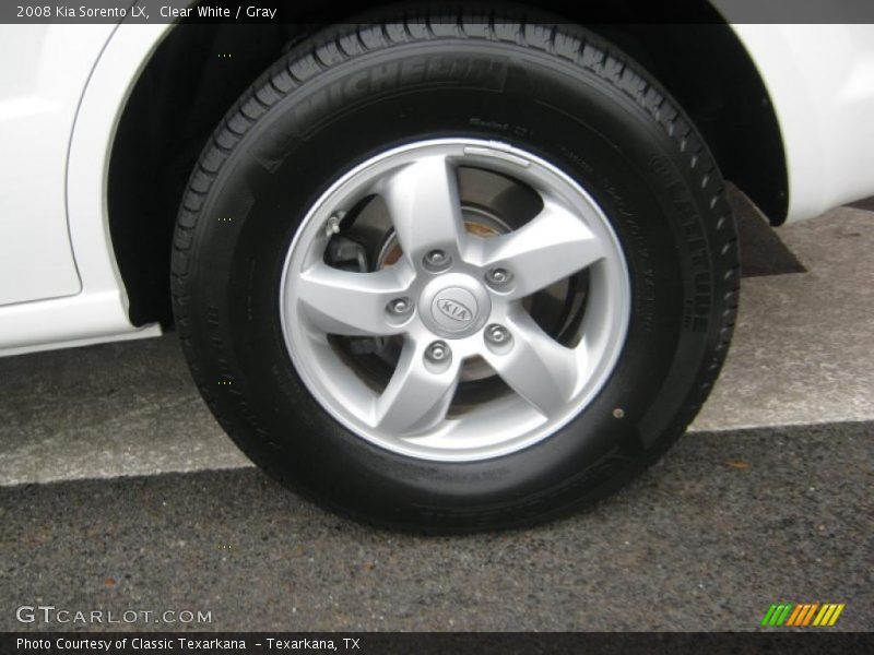 Clear White / Gray 2008 Kia Sorento LX