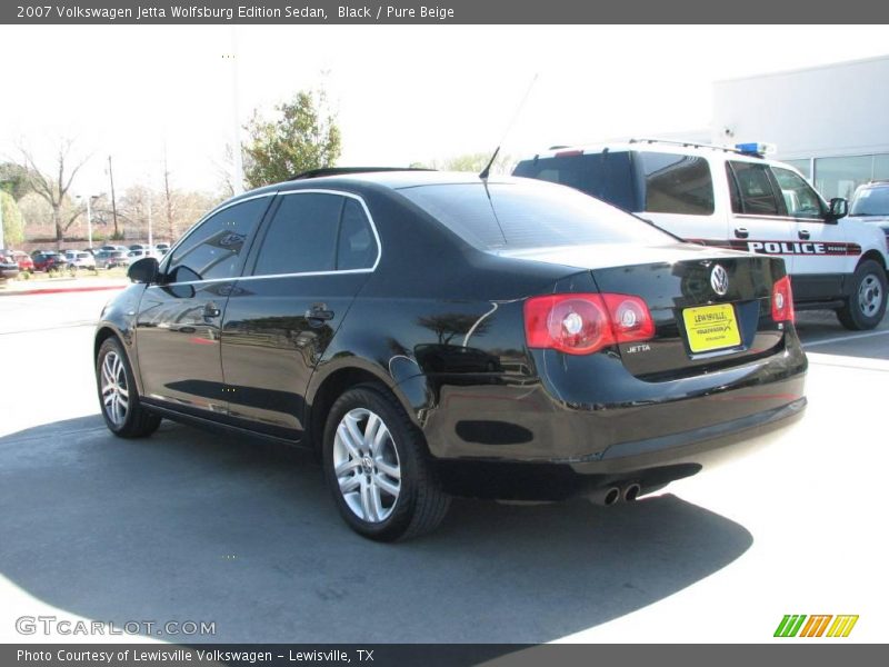 Black / Pure Beige 2007 Volkswagen Jetta Wolfsburg Edition Sedan