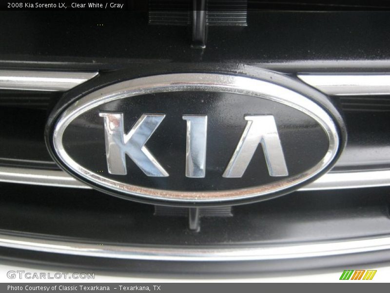 Clear White / Gray 2008 Kia Sorento LX