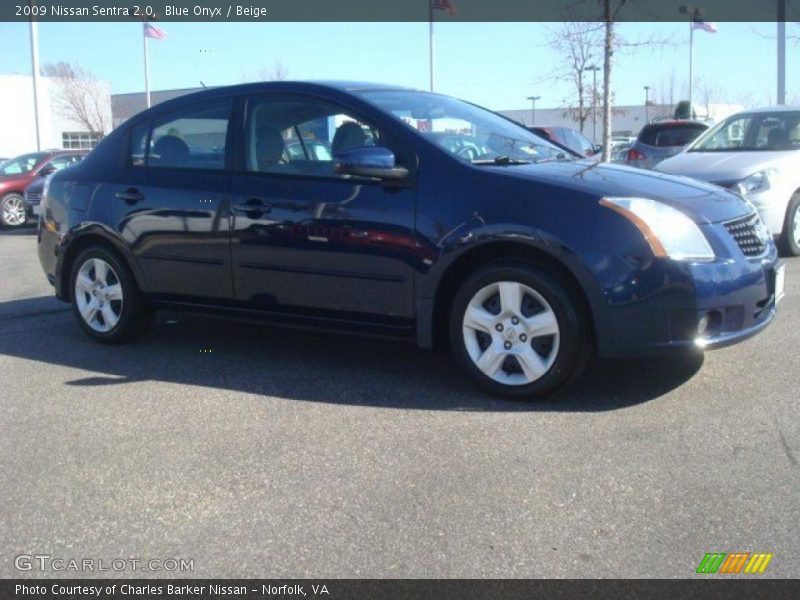 Blue Onyx / Beige 2009 Nissan Sentra 2.0