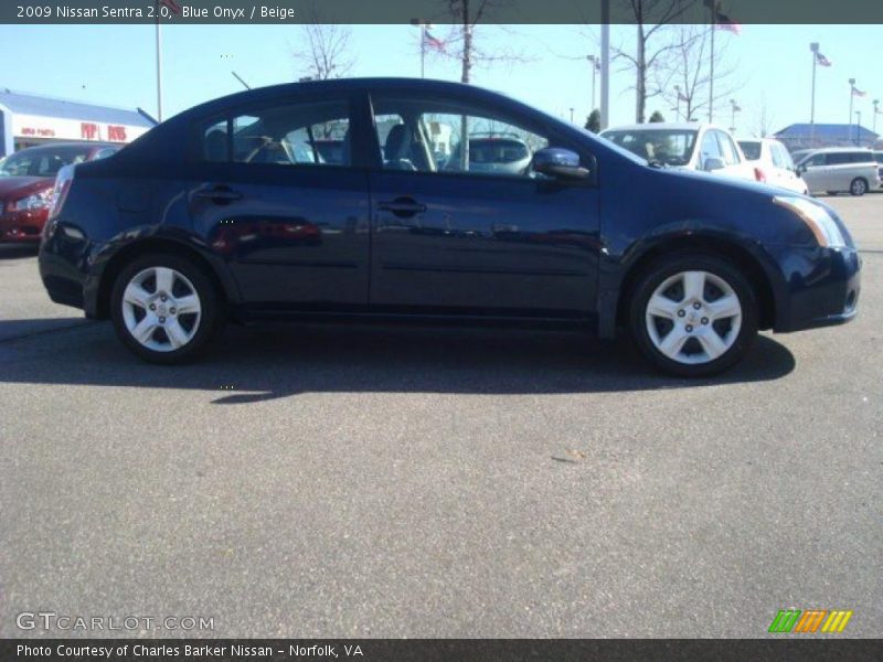 Blue Onyx / Beige 2009 Nissan Sentra 2.0