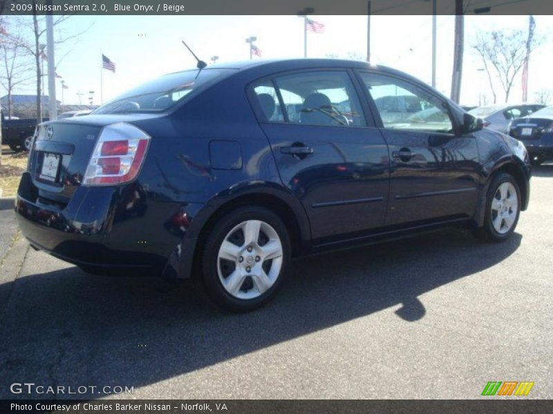 Blue Onyx / Beige 2009 Nissan Sentra 2.0