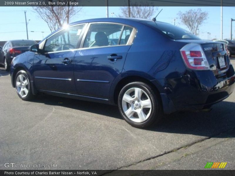 Blue Onyx / Beige 2009 Nissan Sentra 2.0