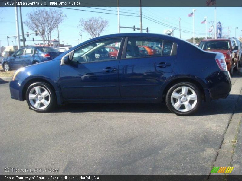 Blue Onyx / Beige 2009 Nissan Sentra 2.0
