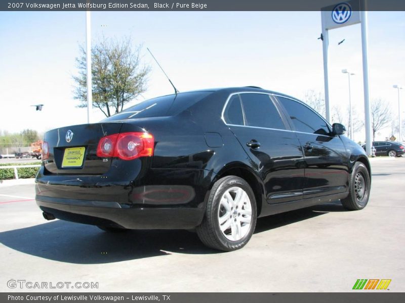Black / Pure Beige 2007 Volkswagen Jetta Wolfsburg Edition Sedan