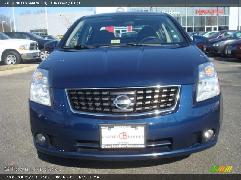Blue Onyx / Beige 2009 Nissan Sentra 2.0