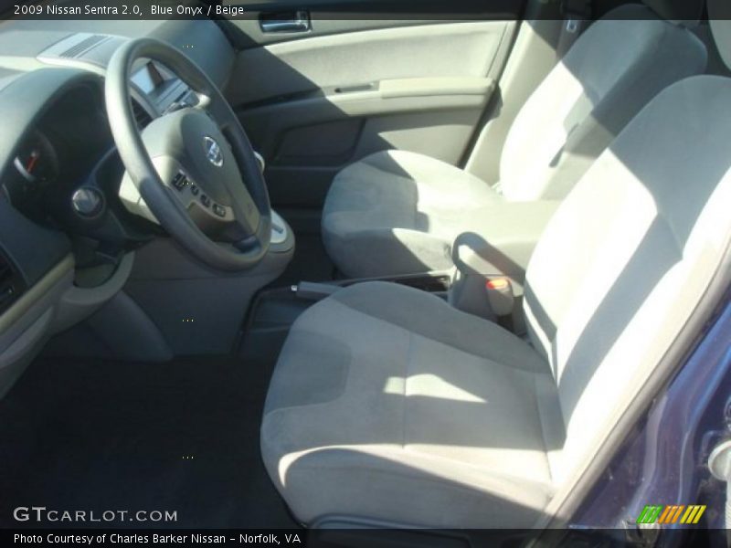 Blue Onyx / Beige 2009 Nissan Sentra 2.0