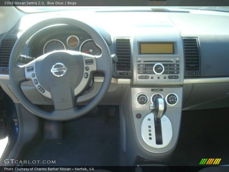 Blue Onyx / Beige 2009 Nissan Sentra 2.0