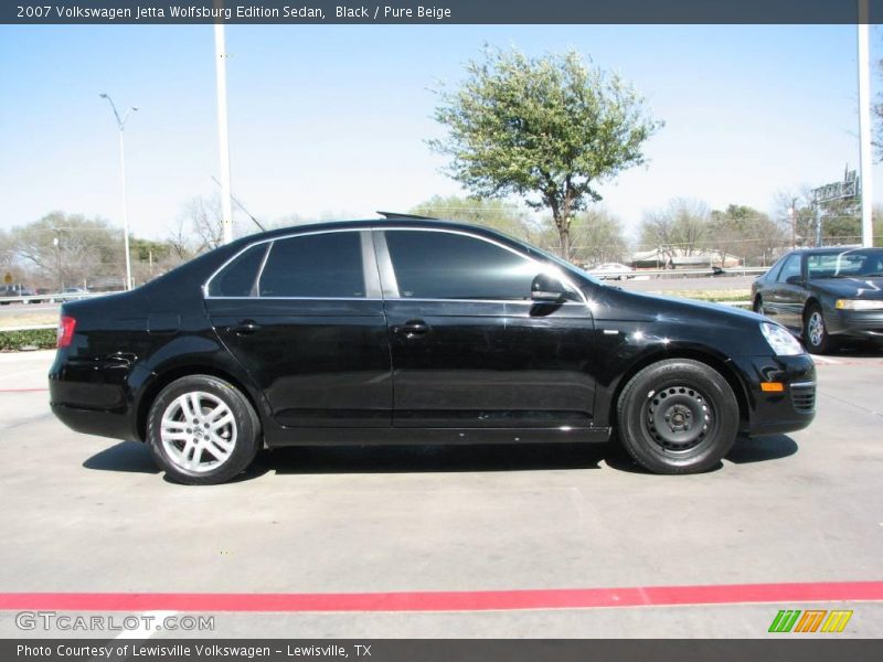 Black / Pure Beige 2007 Volkswagen Jetta Wolfsburg Edition Sedan